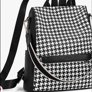 Houndstooth Waterproof Backpack